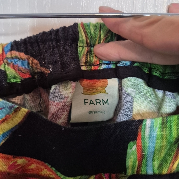 610🦃🎄 NWT farm rio preta banana linen blazer and pants set - Picture 6 of 13